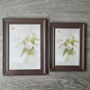 NWT Set of 2 brown picture frames